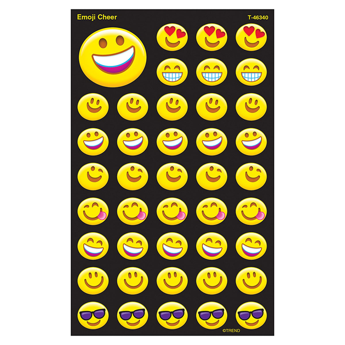 Trend Emotion Icon Cheer Large superShapes Stickers, Classroom Incentives, 336 Count