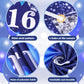 Blue 16Th Birthday Decorations For Boys Girls, Navy Blue Silver Happy 16Th Birthday Banner And 16Th Birthday Balloons For 16Th Birthday Anniversary Party Supplies, Sixteen Year Old Party Decorations