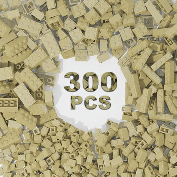 Webrick 300 Pcs Classic Building Bricks, Apricot Yellow Bulk Bricks,Compatible With Lego And Major Brands Parts And Pieces, Crea