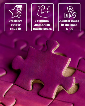 Puzzles for mature-themeds 1000 Pieces - Ideal Gift for Loved Ones  Gift-Ready Box  Letters on Back  8 Jigsaw Puzzle Saver Sheets & Full-Size Poster - Scenic Landscape Sunset with Dock & Lilies by GERJATO