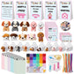 Guiqulai 207 Pcs Adopt a Puppy Party Favors Pet Adoption Station Package Include 10 Mini Plush Dogs 10 Boxes and 187 Adopt a Pup