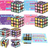 WorldBazaar Valentine's Day Cards - 24 Packs Animal Puzzle Flip Cubes for Kids, Classroom Exchange Gift, Valentine Party Supplies