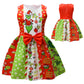 Maturead Kids Girls Dress Sleeveless Cartoon Casual Dress Halloween Christmas Party Dress Green 2-10 Years