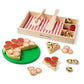 Melissa & Doug Pizza Party Wooden Pretend Play Food Set With 36 Toppings, Preschool Toy Pretend Food, Play Wooden Pizza And Cutt