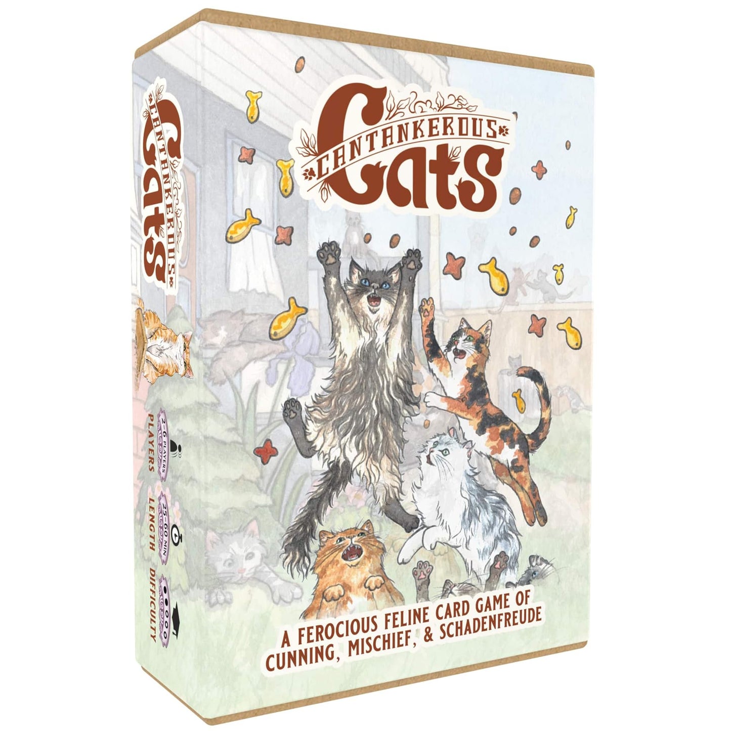 Mentha Designs: Cantankerous Cats 3rd Edition - Cute Take-that Card Game, Mischief & Cunning Hand Management Party Game, Age 10+
