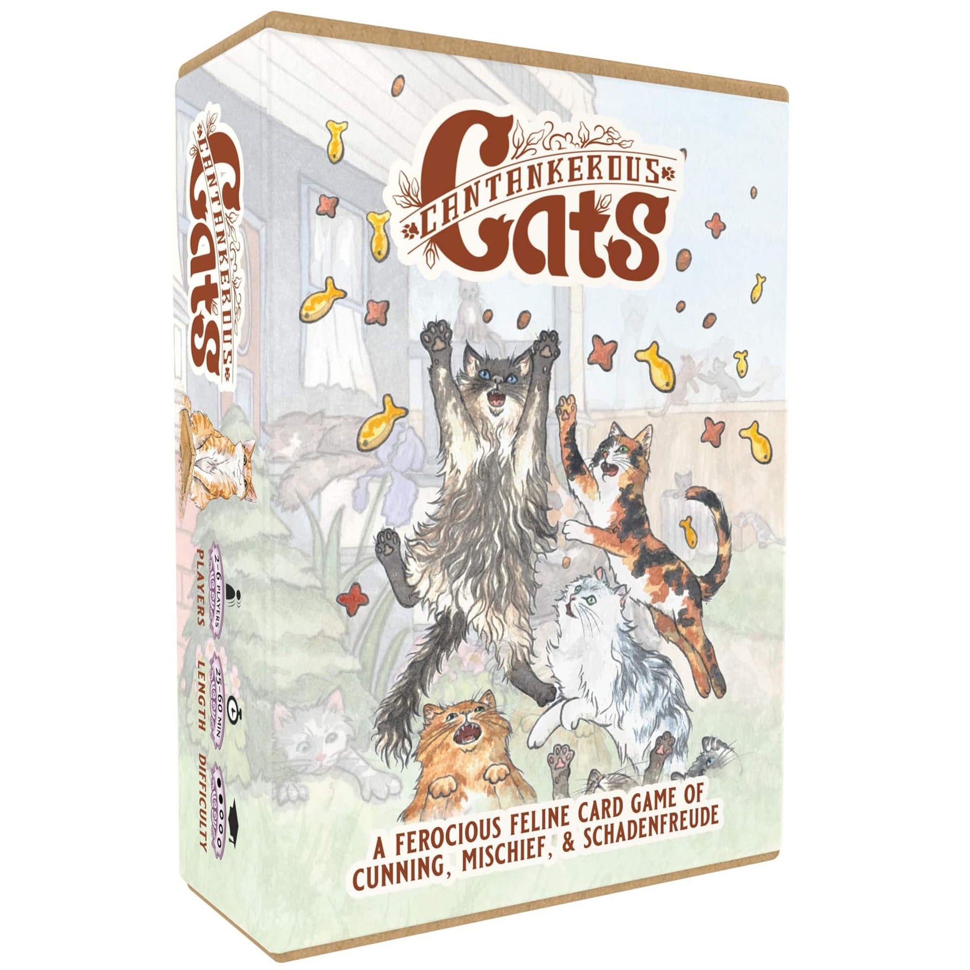 Mentha Designs: Cantankerous Cats 3rd Edition - Cute Take-that Card Game, Mischief & Cunning Hand Management Party Game, Age 10+