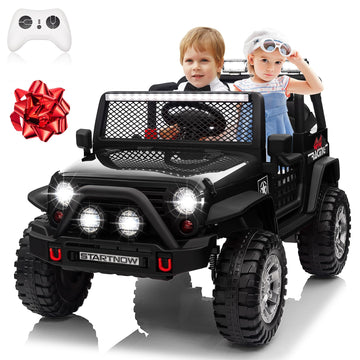 Joyracer 24V 4Wd Ride On Car Power 4 Wheels W/Gift Flower, Remote Control, 2 Seater, 4X200W Motor, 3 Speeds, Pop Music, Spring S