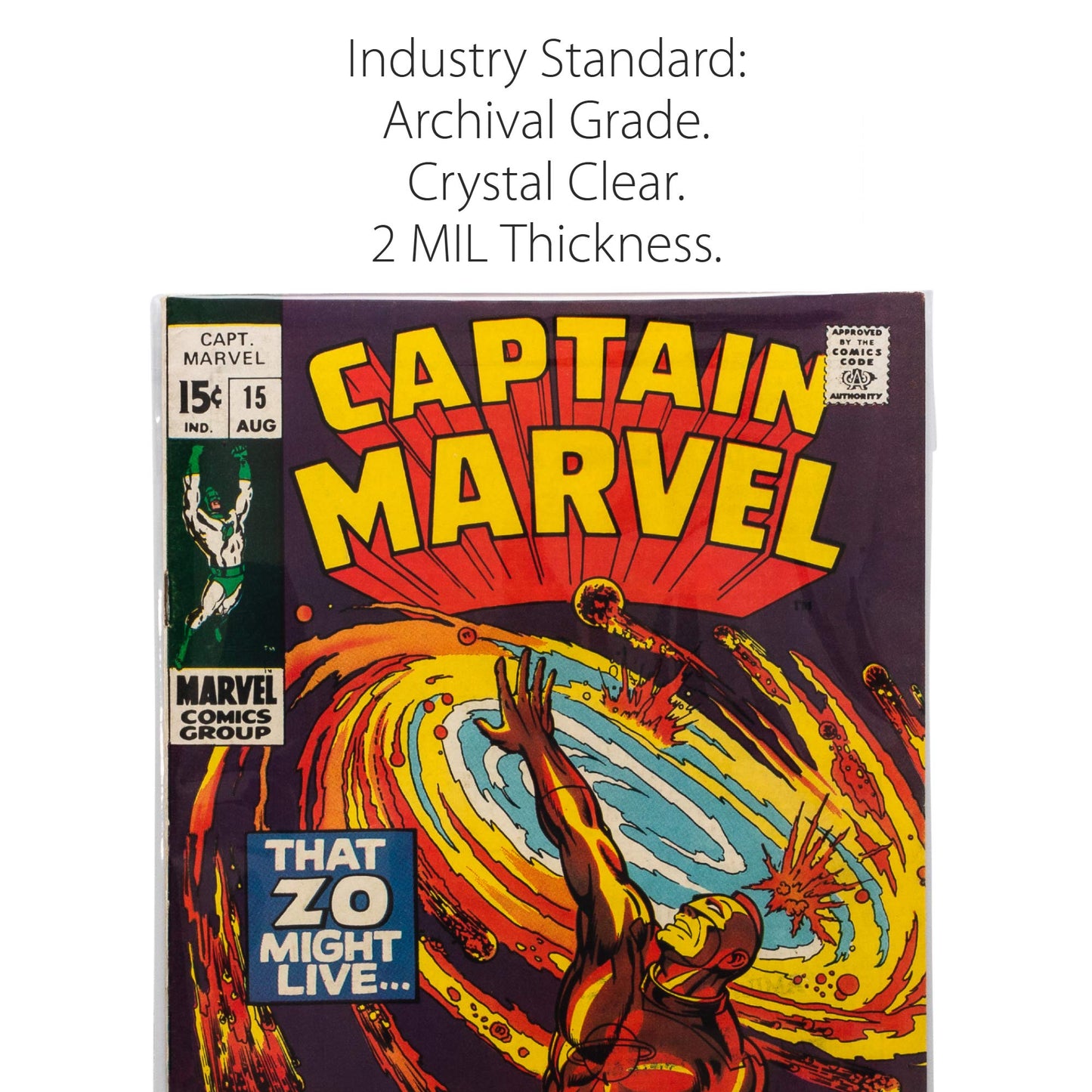 Titanshield Silver Age Re-Sealable Comic Book Bags (150 Count)