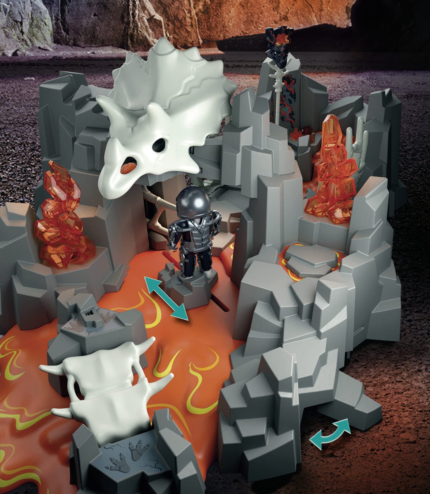 Playmobil Guardian of The Lava Mine Playset - Multicolor, Standard Size, Plastic, Model 70926