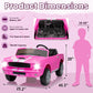 Wanan 24V Licensed Shelby Electric Car for Kids, Ride On Toy with Remote Control, Bluetooth Music, Adjustable 3 Speed, Multiple