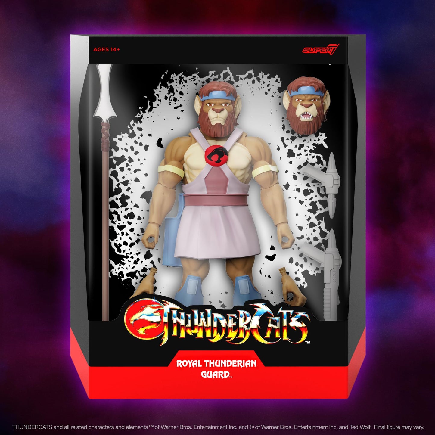 Super7 Ultimates! Thundercats Royal Thunderian Guard - 7'' Thundercats Action Figure With Accessories Classic Cartoon Collectibl