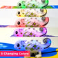 Mukikim Kool Kreepers - Color Tracer Chameleon. Inductive Steam Toy For 3+ Year Old Girls & Boys. Follow Line + 5 Led Changing Colors/Sounds Lizard Toy For Kids