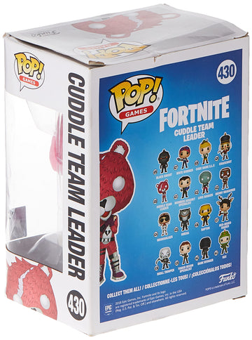 Funko Pop Fortnite Cuddle Team Leader Flocked Vinyl Figure, 3.75 inches, White, Model FU40948