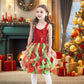 Girls Christmas Dress Red Green Tulle Dress for Special Occassion Party Christmas Wedding Dancing 4-10T