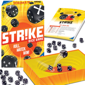 Ravensburger Strike Dice Game - Brain-Teasing Fun for Kids & Adults, Large Size, Multicolor, Model 26840, Engaging Memory Activity