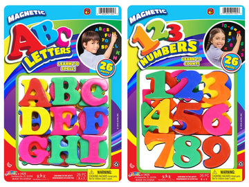 Ja-Ru Magnetic Letters And Numbers (2 Pack) Fun Colorful Fridge Magnets For Kids. Counting Number & Alphabet Learning Toys. Preschool & Kindergarten School Supplies. 1405-2P