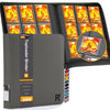 KarlyProTop loader Binder Hold 288 Cards Storage 9-Pocket enhanced Zipper Album Collection Binder for MTG TCG Sports Baseball Footbal or Other Trading Cards in 3 x 4 Sleevs -gray