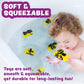 Tub Works® Construction™ Trucks Bath Toys, 6 Pack - Mold Free, Soft & Squeezable, Float on Water - Ideal for Babies & Toddlers, Yellow