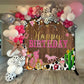 Mocsicka Western Cowgirl Birthday Backdrop Happy Birthday For Girl Party Decorations Banner Rustic West Rodeo Boot Country Birth