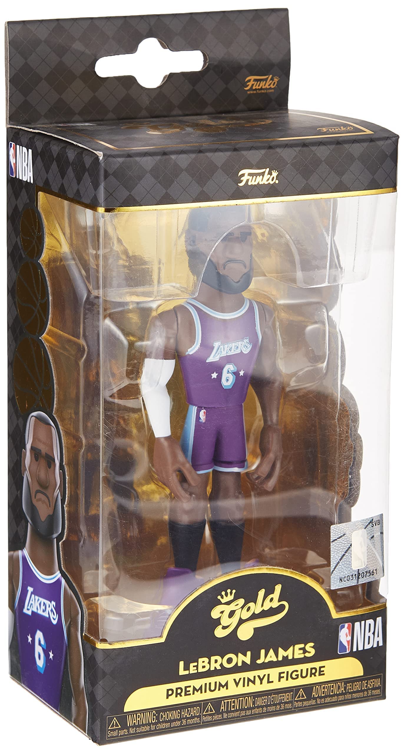 Funko Pop! Gold Nba: Lakers - Lebron James (City) 5' With Chase (Styles May Vary)