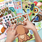 HSHFAMIIY 24 PCS Make a Animal Face Stickers - Stickers for Kids Party Favors Goodie Bags Stuffers Crafts Activities Gifts for K