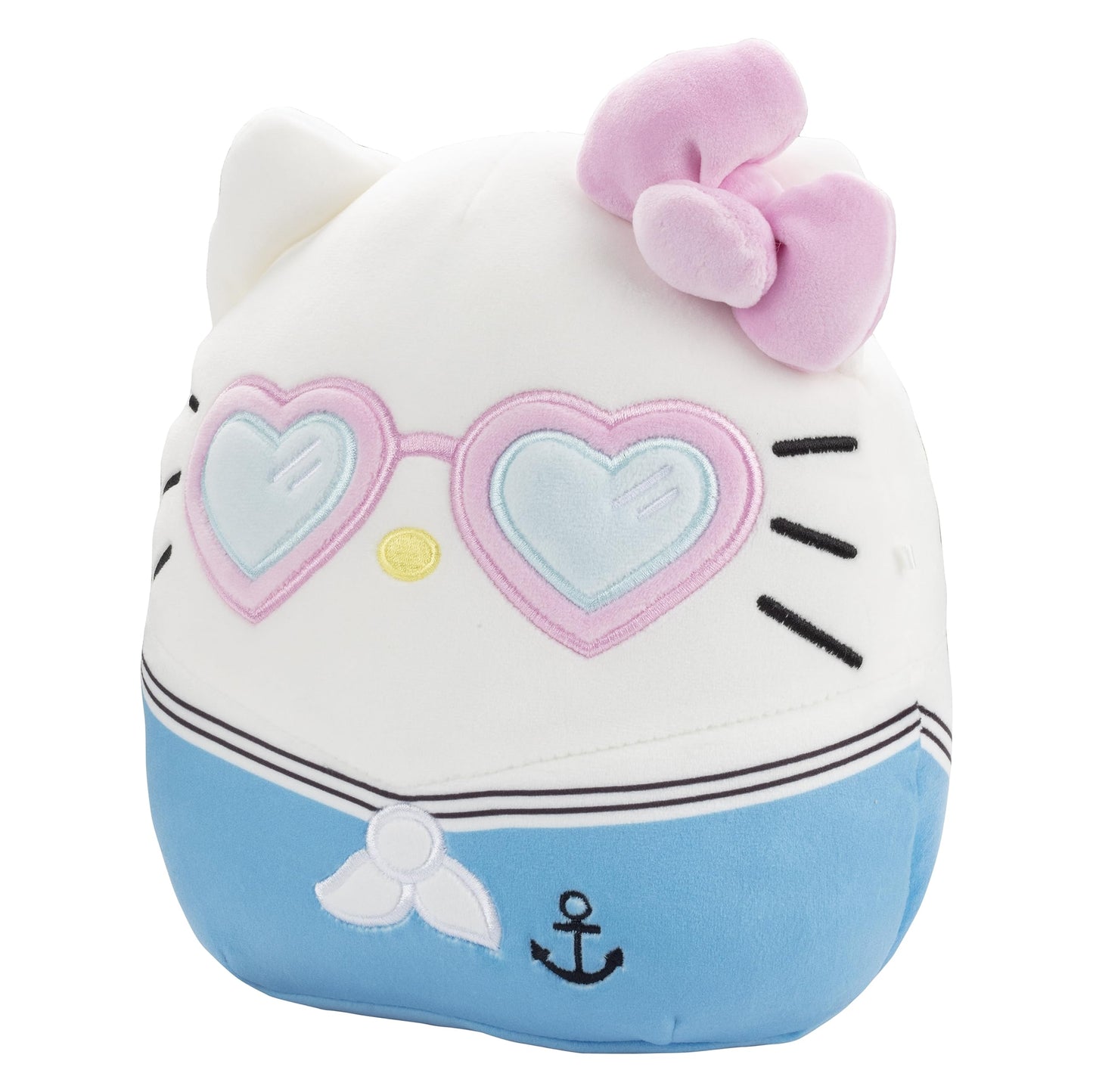Squishmallows Original 8-Inch Hello Kitty Heart Glasses - Official Jazwares Easter Plush - Collectible Soft Squishy Sanrio Stuffed Animal Toy - Add To Your Squad - Gift For Kids, Girls & Boys
