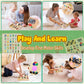 Iabedi Busy Board,Montessori Toys For 1-3 Years Old, Wooden Toddler Toys, Autism Sensory Travel Toys, Ideal Gift For 1+ Year Old