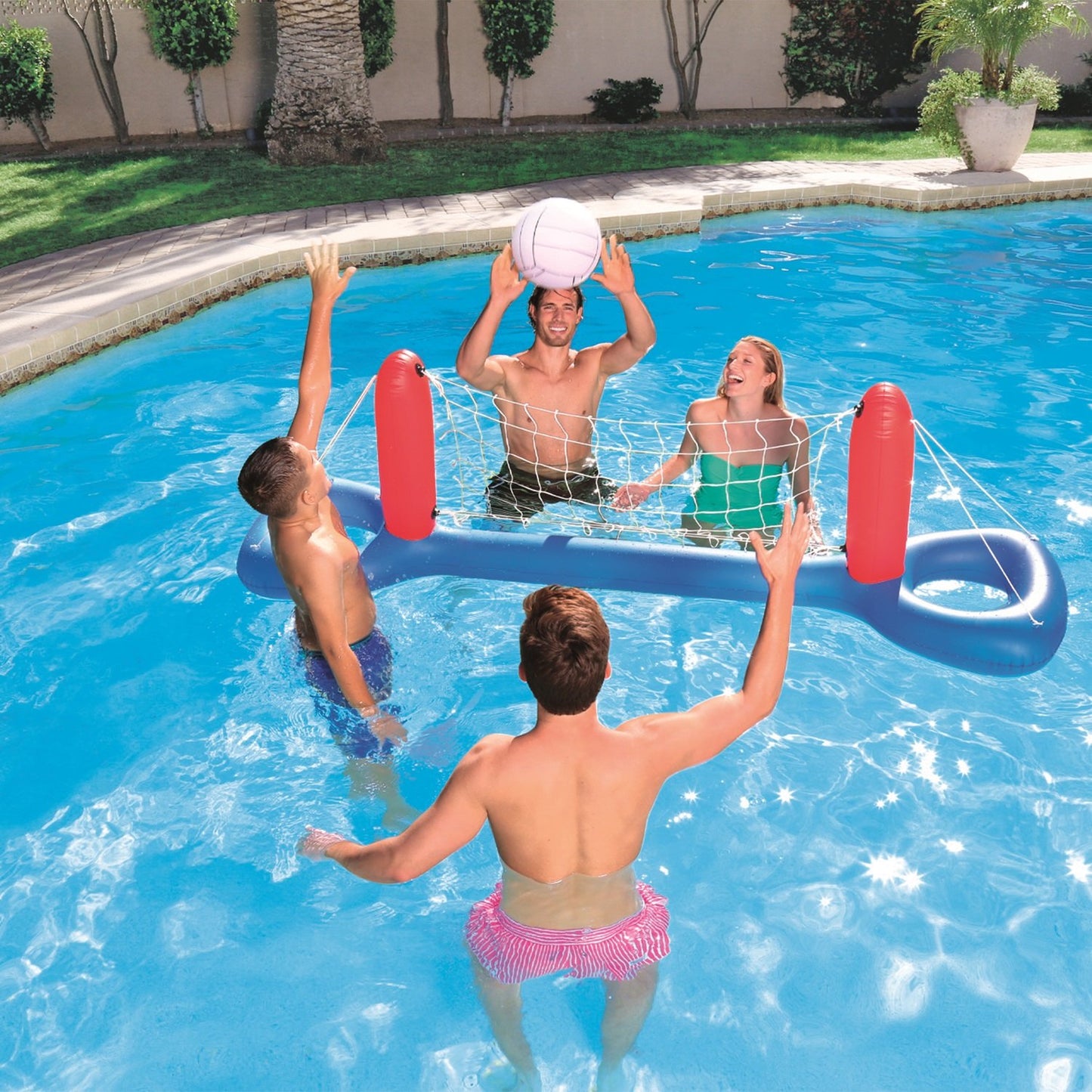 Bestway 16 Inflatable Volleyball Set, 96 X 25 In