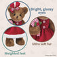 Bearington Collection Christa Cane Christmas Bear Stuffed Animal, 14 Inch, Teddy Bear Plush, Christmas Gift For Kids