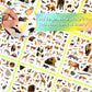 800 Pieces Jungle Animal Stickers Realistic Zoo Animal Stickers Safari Animal Stickers Sea Animal Stickers For Water Bottle Scrapbook Class Rewards Sea Animal Party Supplies (Jungle Animal)