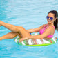 Monsoon [Citrus] 2-Pack Luxury Pool Floats Swimming Float Beach Swim Tube Floaties Ring Tubes - Blue Green