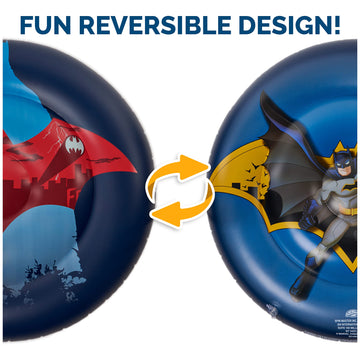 Swimways Dc Batman Reversible Boat, Inflatable Pool Floats & Kids Pool Toys, Swimming Pool Accessories & Beach Essentials For Ki