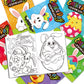 Omgouue Easter Day Coloring Books Kids Indoor Activities At Home Party Favors Supplies 24 Pack
