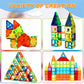 OugerToy Magnetic Building Tiles for Kids,64 PCS Educational Magnetic Stacking Blocks for Boys Girls, Magnets Construction Toys,