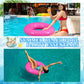 JellyArch 6 Pcs Inflatable Pool Floats 28 Inches Swim Tube Bulk for mature-themeds Swimming Ring Pool Floaties for Beach Party Decorations Women and Men River Lake Summer Vacation Holiday (Pink)