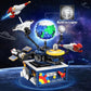 Cubimana Planet Rotatable Space Sets With Light - Earth & Moon Space Exploration Building Toys With Shuttle Spaceship Science Ki