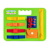 Buckle Toys Busy Board - Montessori Foam Sensory Toy for Toddlers - Green, Medium - Develop Fine Motor Skills