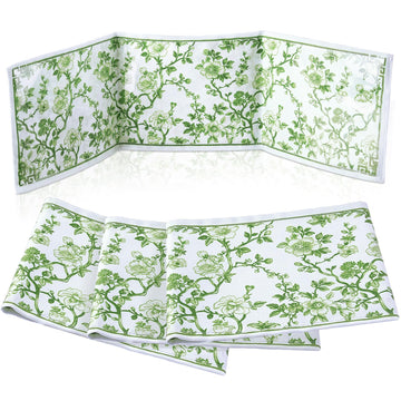 Sonwyoung 4 Pack Chinoiserie Mahjong Card Holder Chinoiserie Print Mahjong Card Sleeve Large Size(6 1/8   x4 3/4   ) Soft Printe