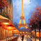 1000 Piece Puzzle Paris Tower Eiffel Tower Puzzles 1000 Pieces Night View Oil Painting Jigsaw Puzzle For Adults Teens Kids