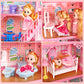 Huge Doll House Dollhouse With Light, Gift For Girls