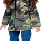 DreamWorld Collections Military Style Doll Clothes - 4 Piece Camouflage Outfit with Jacket, T-Shirt, Jeans & Boots - Model DWC-1251