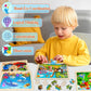 WaaLod Wooden Puzzles for Kids - 4 Pack, 24 Pieces, Educational & Learning, Multicolor, Ages 4-6