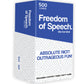 Quokka Freedom Of Speech Card Board Game - Family Edition - Fast-Paced | Guess The Word | Easy To Play - Party Game For Game Night