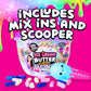 Compound Kings Ice Cream Butter Cloudz Slime Bucket For Girls & Boys, Sensory Toys, Non-Sticky Stress Relieving Tactile Cookie Dough Scent Purple, Pink, White Swirl Gift Set