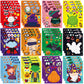 DECYOOL 36 Pack Halloween Stickers, Halloween Make a Face Stickers Vampires Witches Ghost Make Your Own Stickers for Halloween C