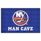 FANMATS 14459 New York Islanders Man Cave UltiMat Rug - 5ft. x 8ft. | Sports Fan Area Rug, Home Decor Rug and Tailgating Mat