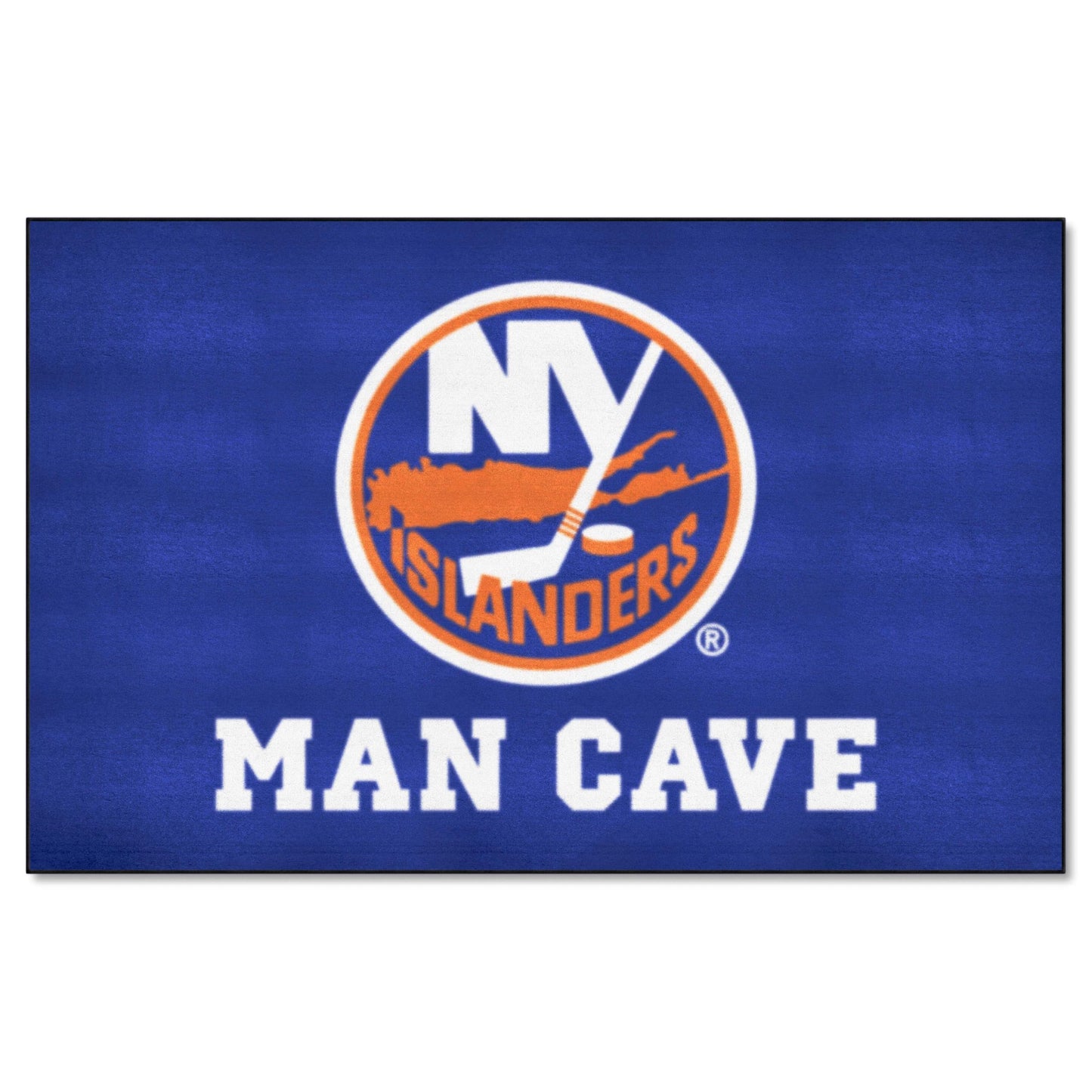 FANMATS 14459 New York Islanders Man Cave UltiMat Rug - 5ft. x 8ft. | Sports Fan Area Rug, Home Decor Rug and Tailgating Mat