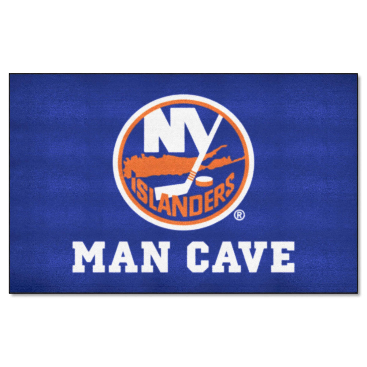 FANMATS 14459 New York Islanders Man Cave UltiMat Rug - 5ft. x 8ft. | Sports Fan Area Rug, Home Decor Rug and Tailgating Mat
