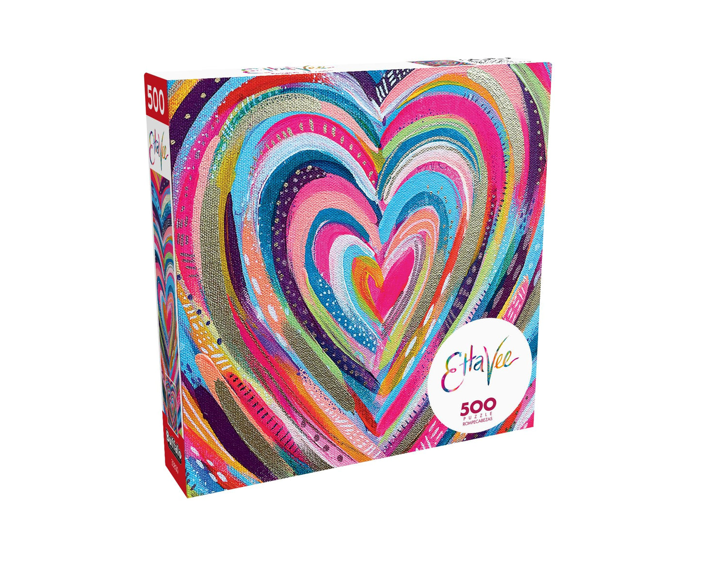 Buffalo Games - Ettavee - Bright Heart - 500 Piece Jigsaw Puzzle For Adults -Challenging Puzzle Perfect For Game Nights - Finished Size Is 21.25 X 15.00