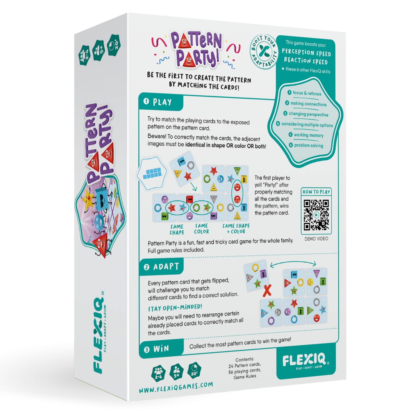 WHAT DO YOU MEME? Pattern Party Head-to-Head Puzzle Game, Compact Multicolored Cardstock, Model PP4070, Brain Teasers for Kids 5+